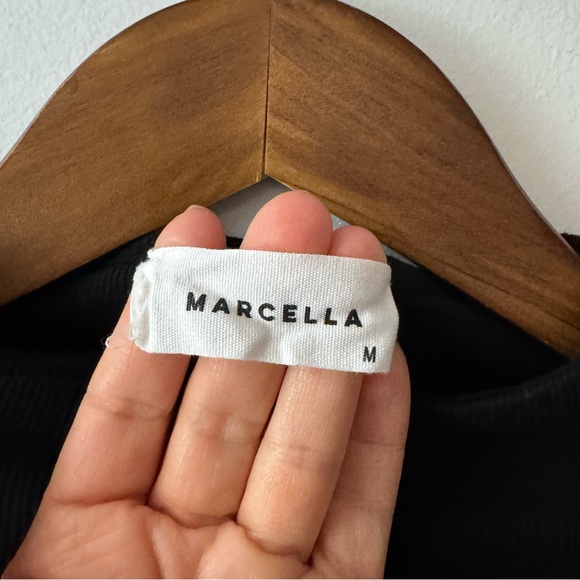 MARCELLA European Ribbed Jersey Crewneck Top Size M - Picture 4 of 6